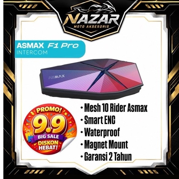 Intercom Asmax F1 Pro | Intercom Retouch | Interkom helm