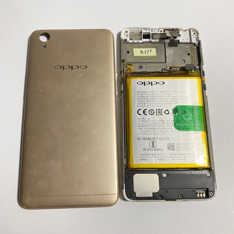 Batre oppo A37f set frem bacdor LCD original copotan