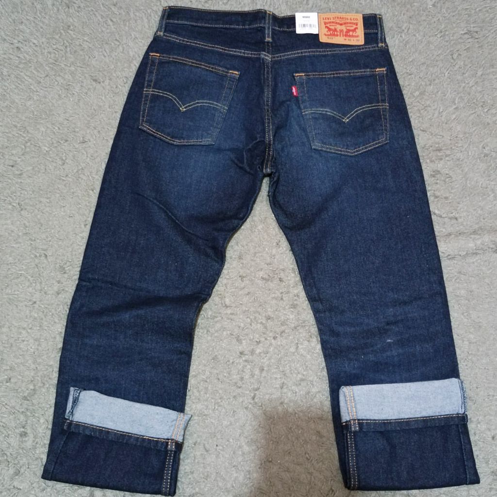 Levis 513 slim straight flex eco performance dari blue wash BNWT original resmi store murah