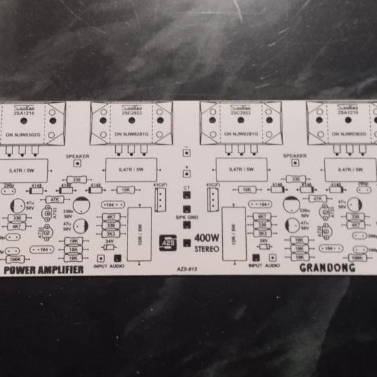 PCB Power 400W Stereo SANKEN Stereo SAFARI Stereo Super AZS-013
