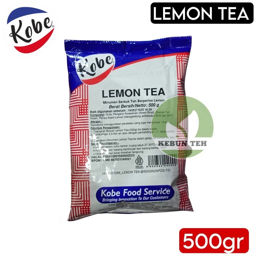Kobe Lemon Tea 500g Powder Horeka Packaging - Lemon Tea Kobe