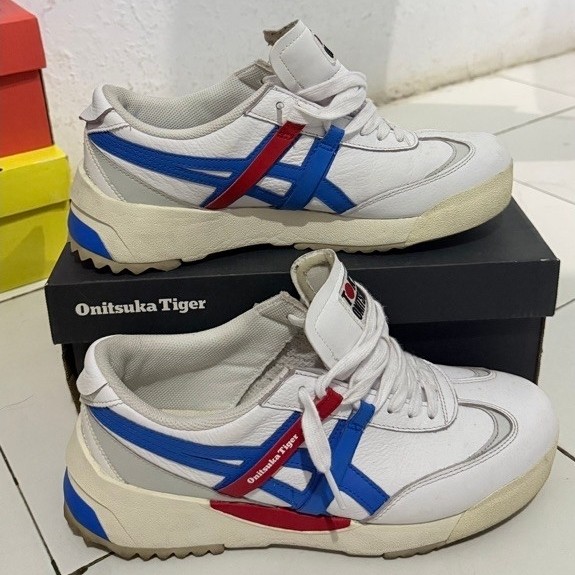 onitsuka tiger -delegation ex white/electric blue Preloved
