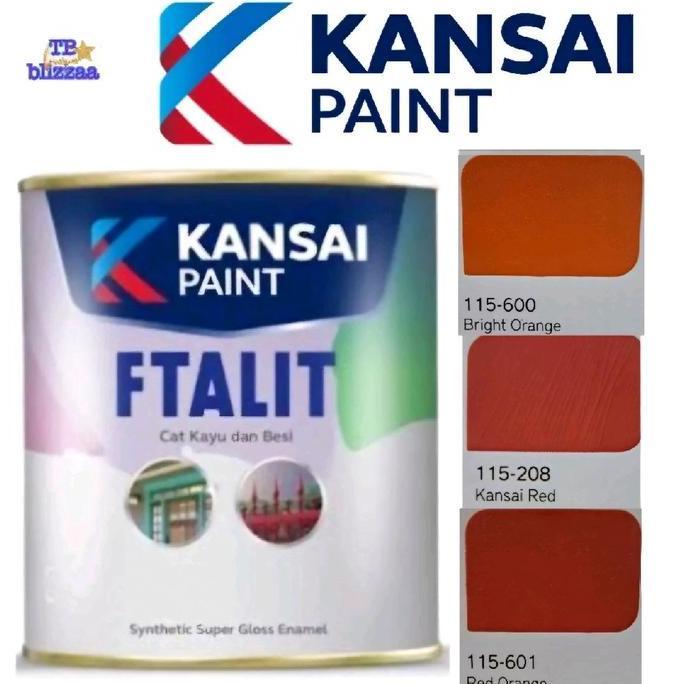 Ftalit Bright Orange 600 Ftalit Red Orange 601 Ftalit Kansai Red 208 Cat Kayu Besi Orange Ftalit Kan