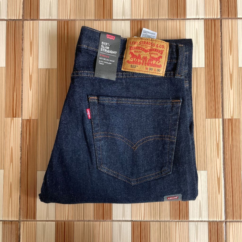LEVIS 513 / SIZE 33 SLIM STRAIGHT BLUE GARMENT