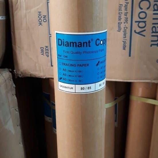 Kertas Hvs Plotter A0 50 Meter 80 Gram Diamant