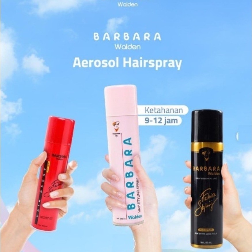 Barbara walden hair mousse - barbara hair spray - corina hair spray