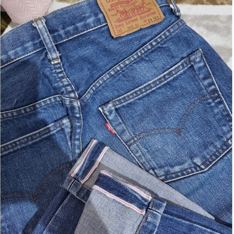 celana pria Levis 502 xx selvedge jeans