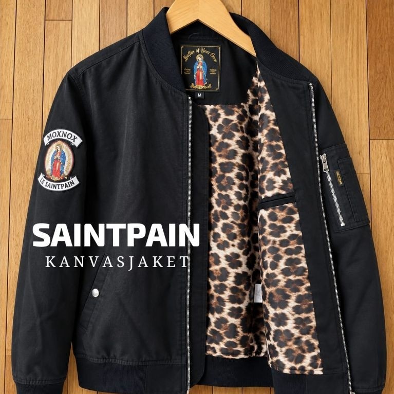 jaket bomber kanvas saintpain second original