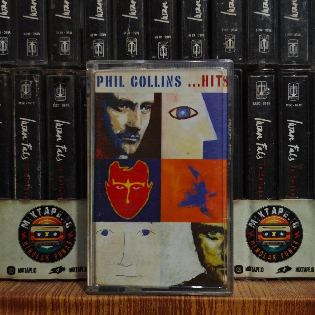 Kaset - Phil Collins - Hits - Kaset Pita - Radio Tape - Radio - Pemutar Kaset - Retro - Classic - Ca