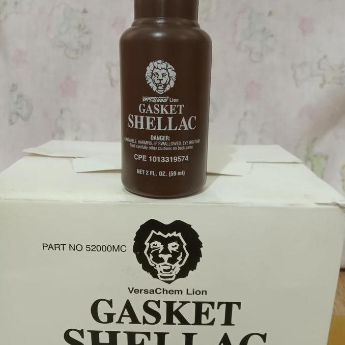 Zinamahari - Shellac Lion Versachem Lem Gasket Cair Shellac Lion Versachem 59Ml
