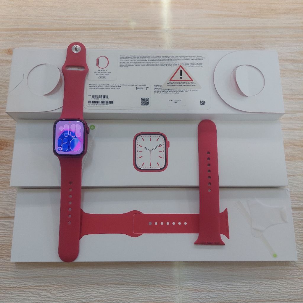 Apple Watch Series 7 41mm Second Resmi ibox Mulus BH100%