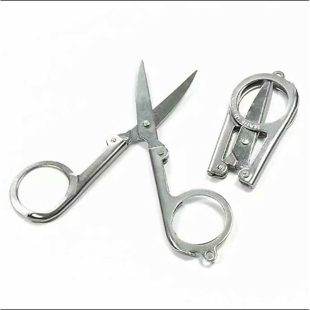 GUNTING KECIL LIPAT / Gunting Kecil Tajam / Gunting Kecil serbaguna / Gunting Lipat stainless steel