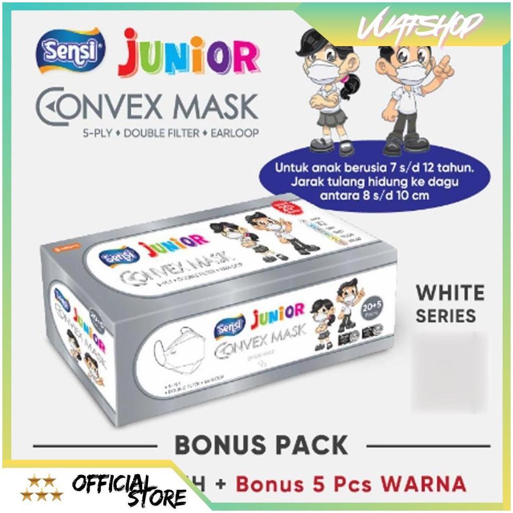 Masker Sensi Anak Convex Junior Kids Mask 5 Ply Isi 25 Pcs / Masker KF94 Anak / Disposable Mask KF 9