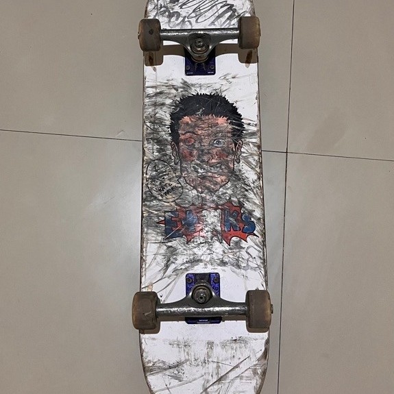 deck etaks suck skateboarding size 8.0 minus pemakaian masii garing depan belakang