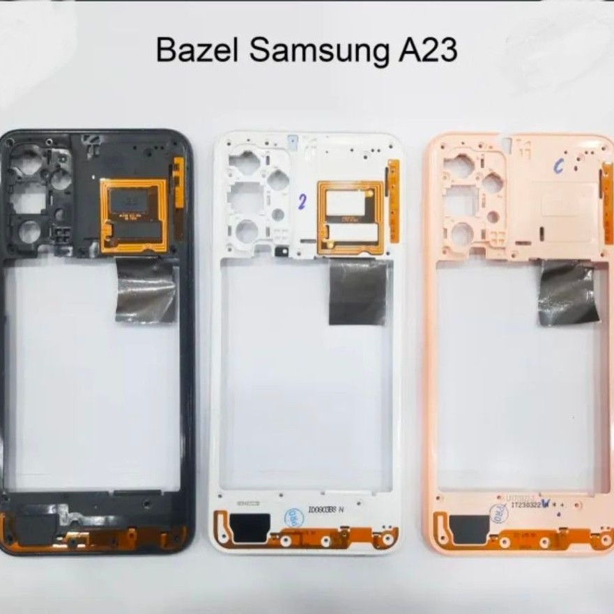 BEZEL TULANG TENGAH FRAME SAMSUNG A23 5G/ A23 (A235F)tutup mesin tulang bezel