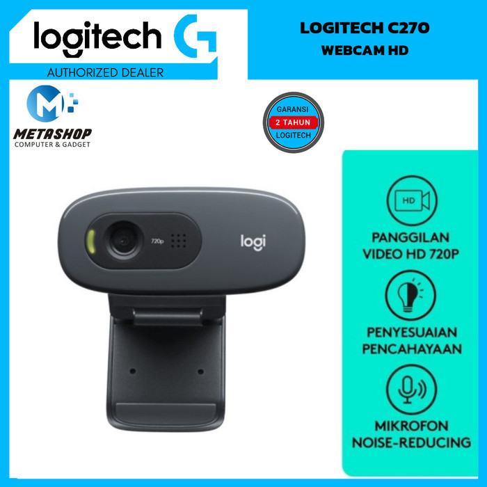 Logitech C270 Webcam HD PC Laptop Camera Garansi