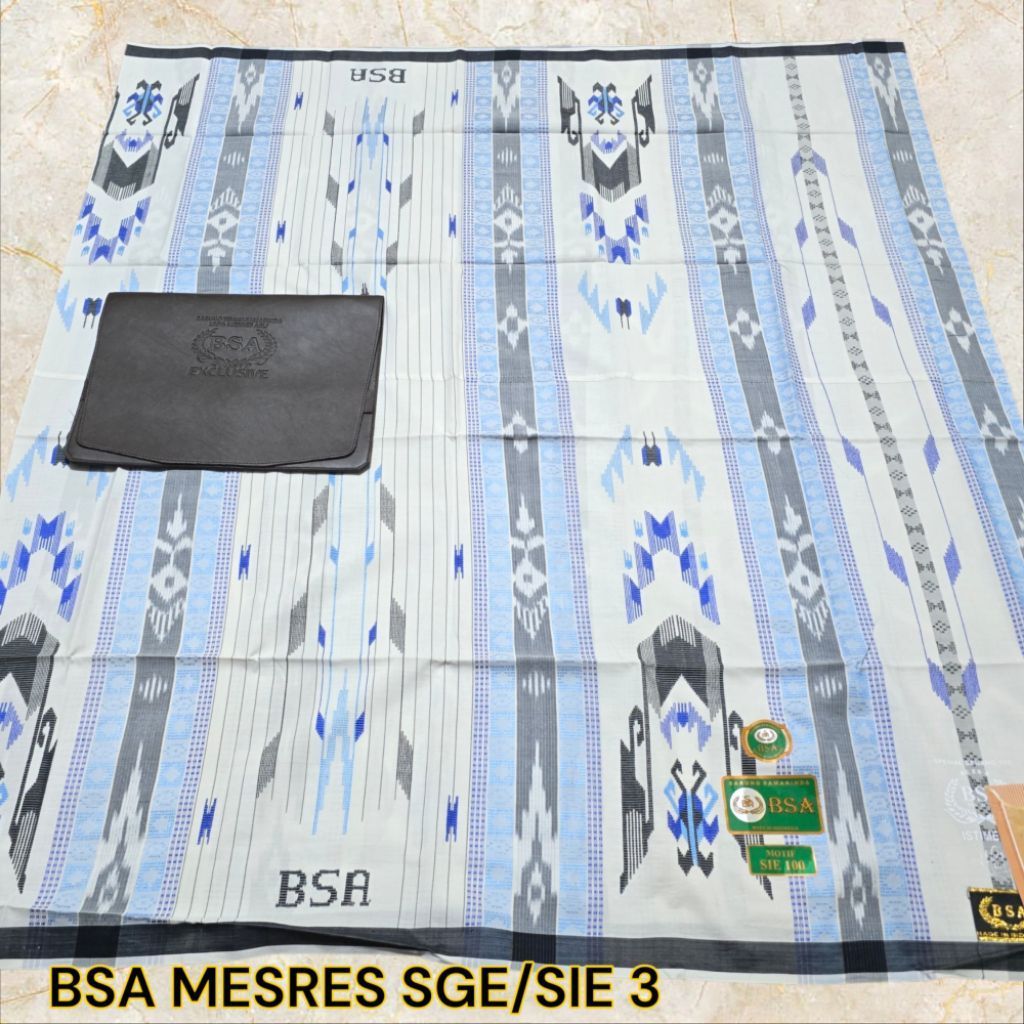 Sarung BSA Mesres Mercerized motif SIE & SGE