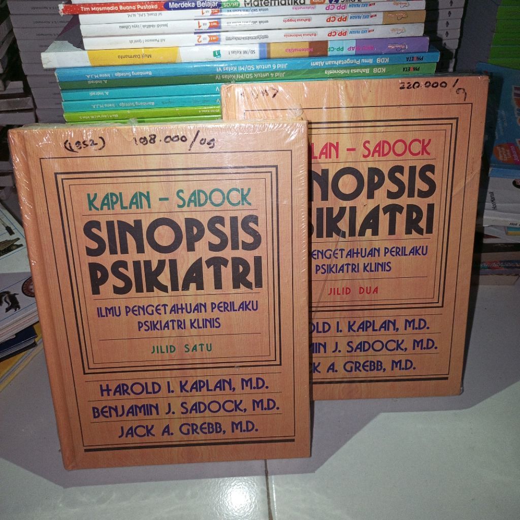 Buku Kedokteran Kaplan - Sadock Sinopsis Psikiatri Jilid 1, 2 Original. Harold l. Kaplan,