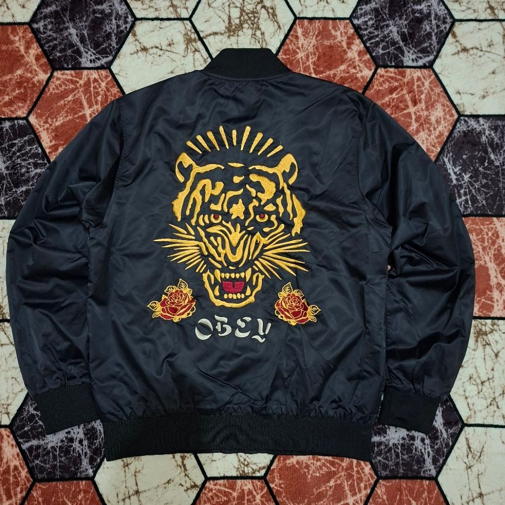 Varsity Jacket Savage Satin Obey