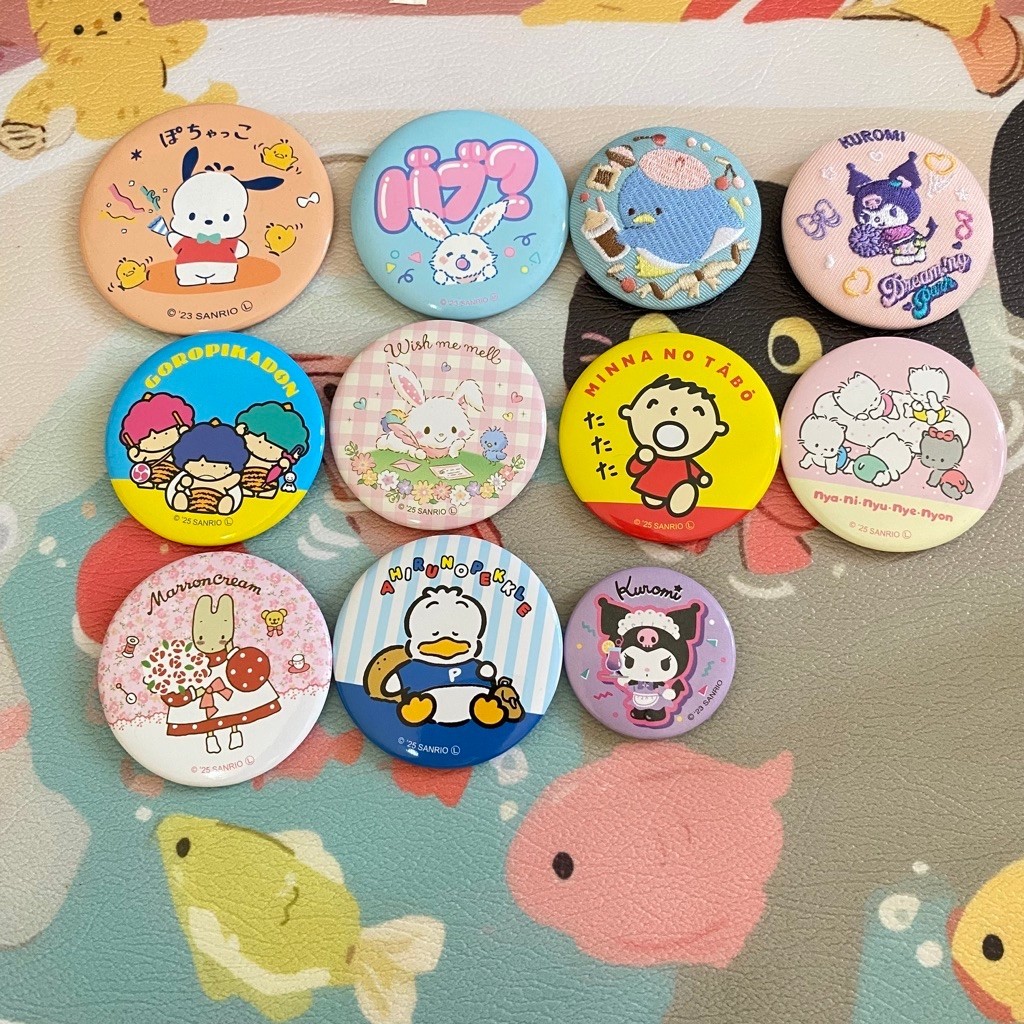 Pin Sanrio Pochaco Nya Ni Nyu Nye Nyon Kuromi Ahirunopekkle Tuxedo Sam Goropikadon Minna No Tabo Mar