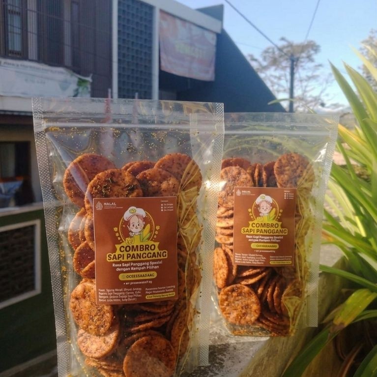 Keripik Combro Varian Sapi Panggang | Cemilan Sehat Halal P-IRT | Jual Keripik Combro Varian Sapi Pa