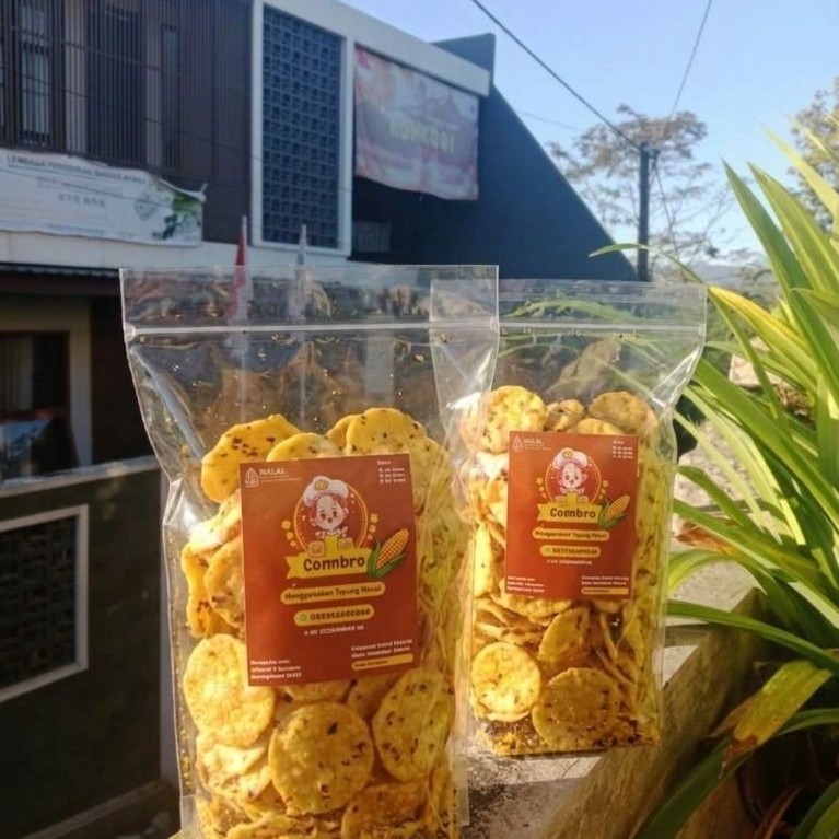 Keripik Combro Varian Jagung Bakar | Cemilan Sehat Halal P-IRT | Jual Keripik Combro Varian Jagung B