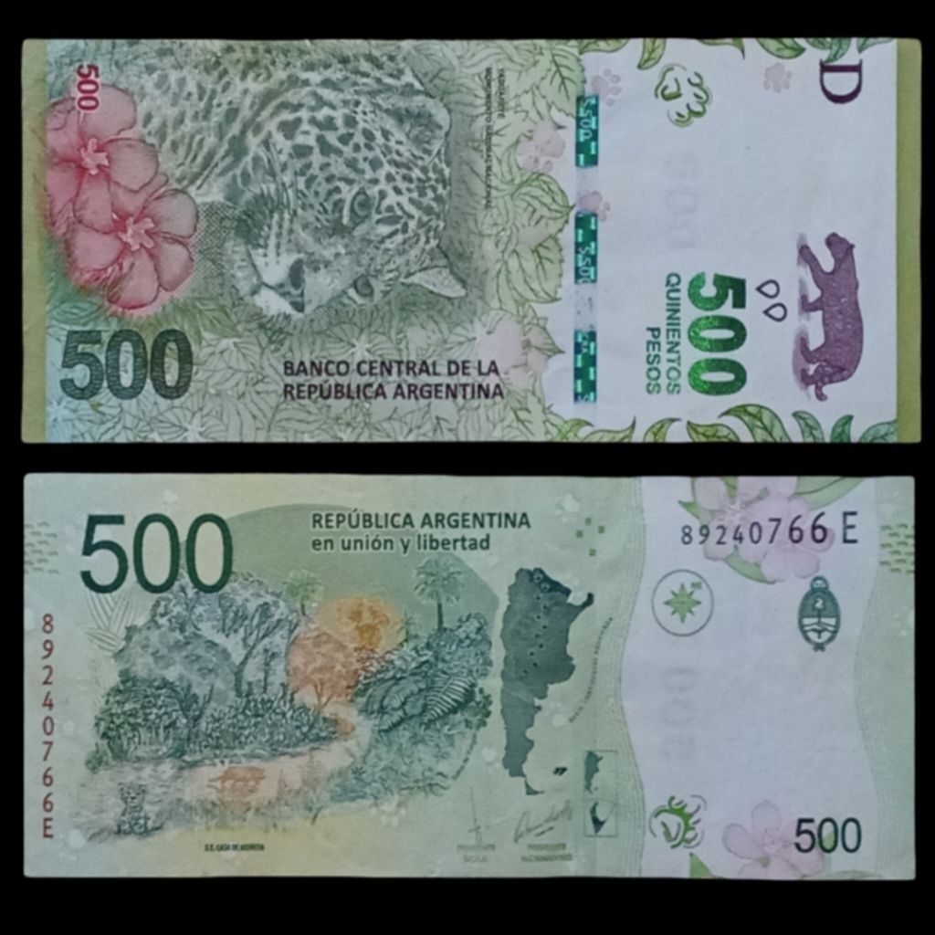 Uang Asing 500 Peso Argentina