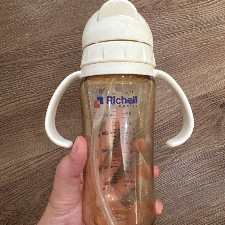 PRELOVED Botol minum richell ppsu straw bottle