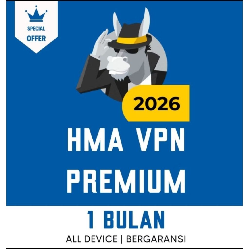 HMA Vpn premium 1 bulan oryy