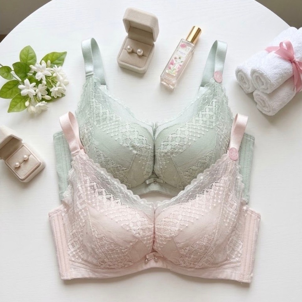 BRA BIG CUP B C D (K-M28) PAKAIAN DALAM WANITA BERKAWAT