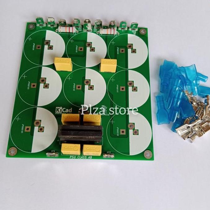Pcb Psu Isi 8 Elco Class Ab Lengkap Komponen Pcb Double Layer Pcb Psu