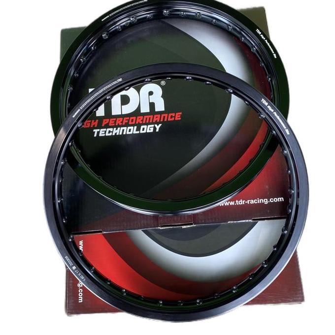 Velg Tdr Uk 185/160-17 Hitam Gilap Set Lingkaran Tdr Set Hitam Gilap