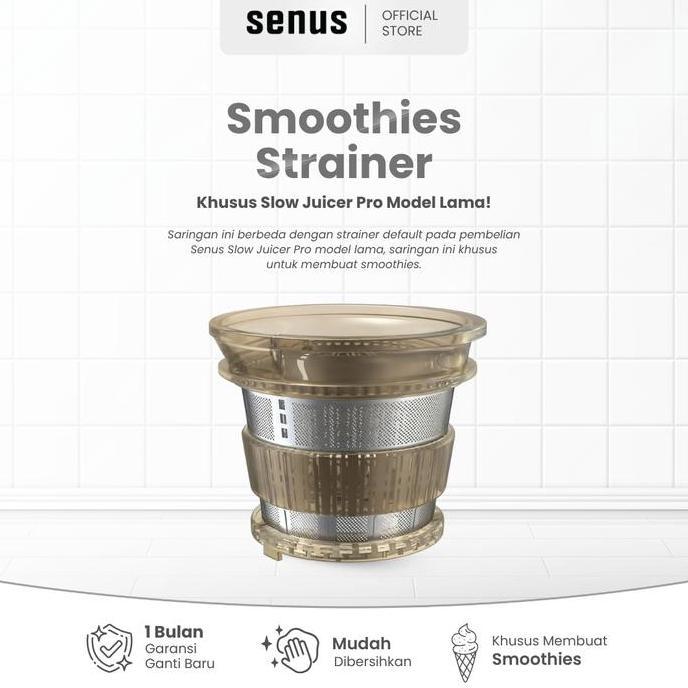 Senus Smoothies Strainer Saringan (Khusus Untuk Smoothies) Slow Juicer Pro