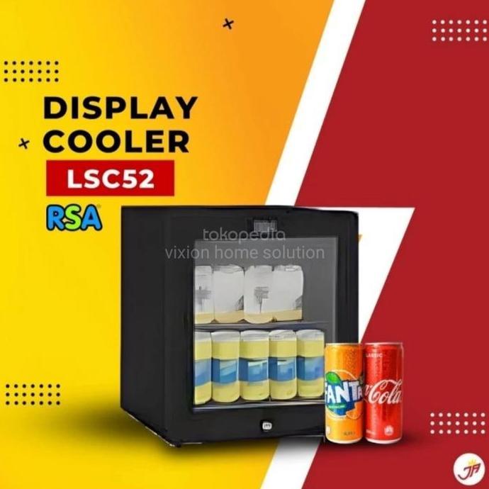Kulkas Showcase Mini Bar Rsa  Lsc 52  52 Liter 90 Watt Lsc52