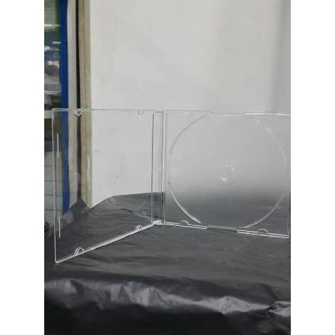 Media- Cd Case Mika Single Slim Transparan ( Satu Paket Isi 10 Kotak )