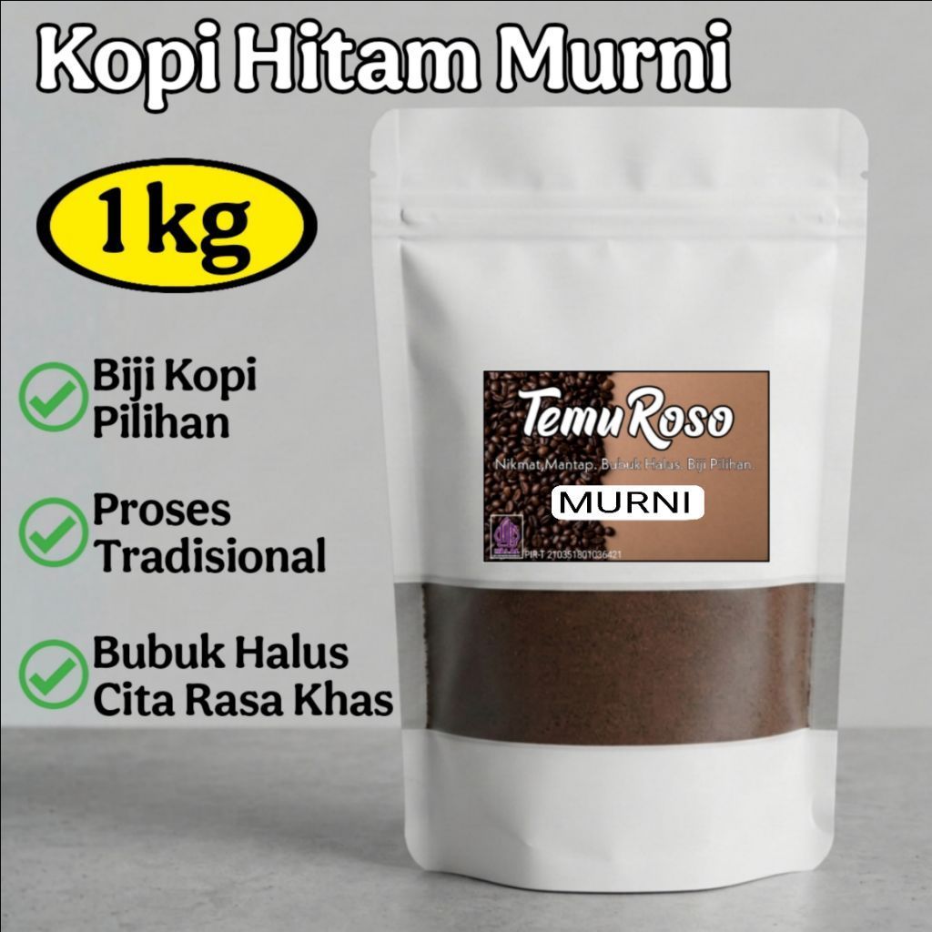 BUBUK KOPI MURNI KOPI ROBUSTA 1 KG PREMIUM SPESIAL || TEMU ROSO KOPI