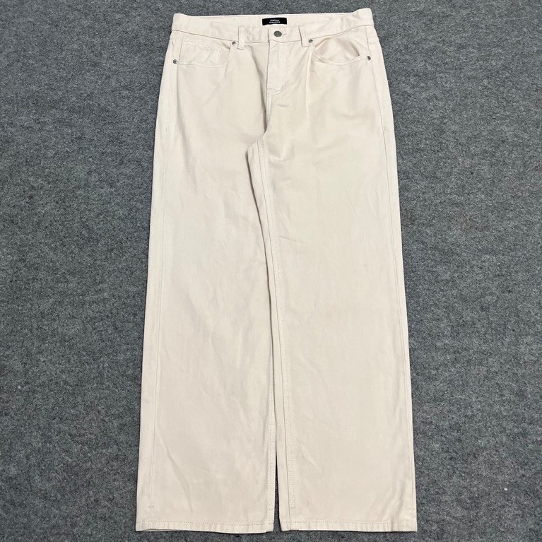 Musinsa Broken White Baggy Jeans