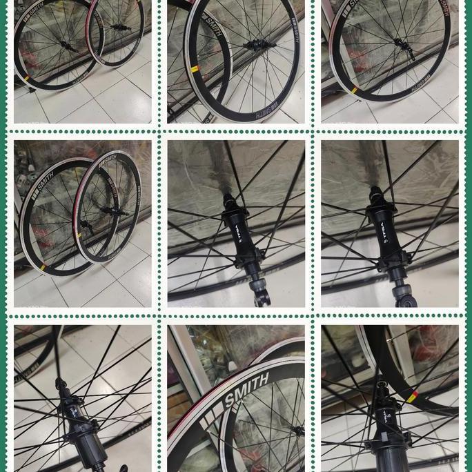 Wheelset 700C Rim Brake Smith Set Depan Belakang Qr