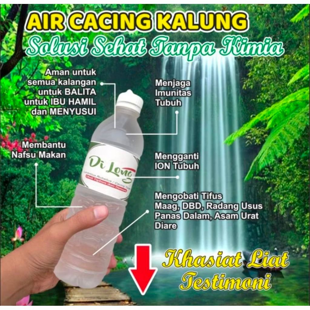 Air Cacing Kalung Mengobati Tipes / Air Cacing untuk Tipes