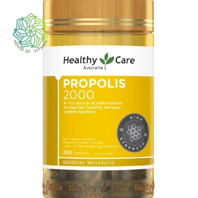 Healthy Care Propolis 1000 2000mg 2000 3800mg 3800 mg 200 Capsules Liquid / Royal Jelly Kapsul Austr