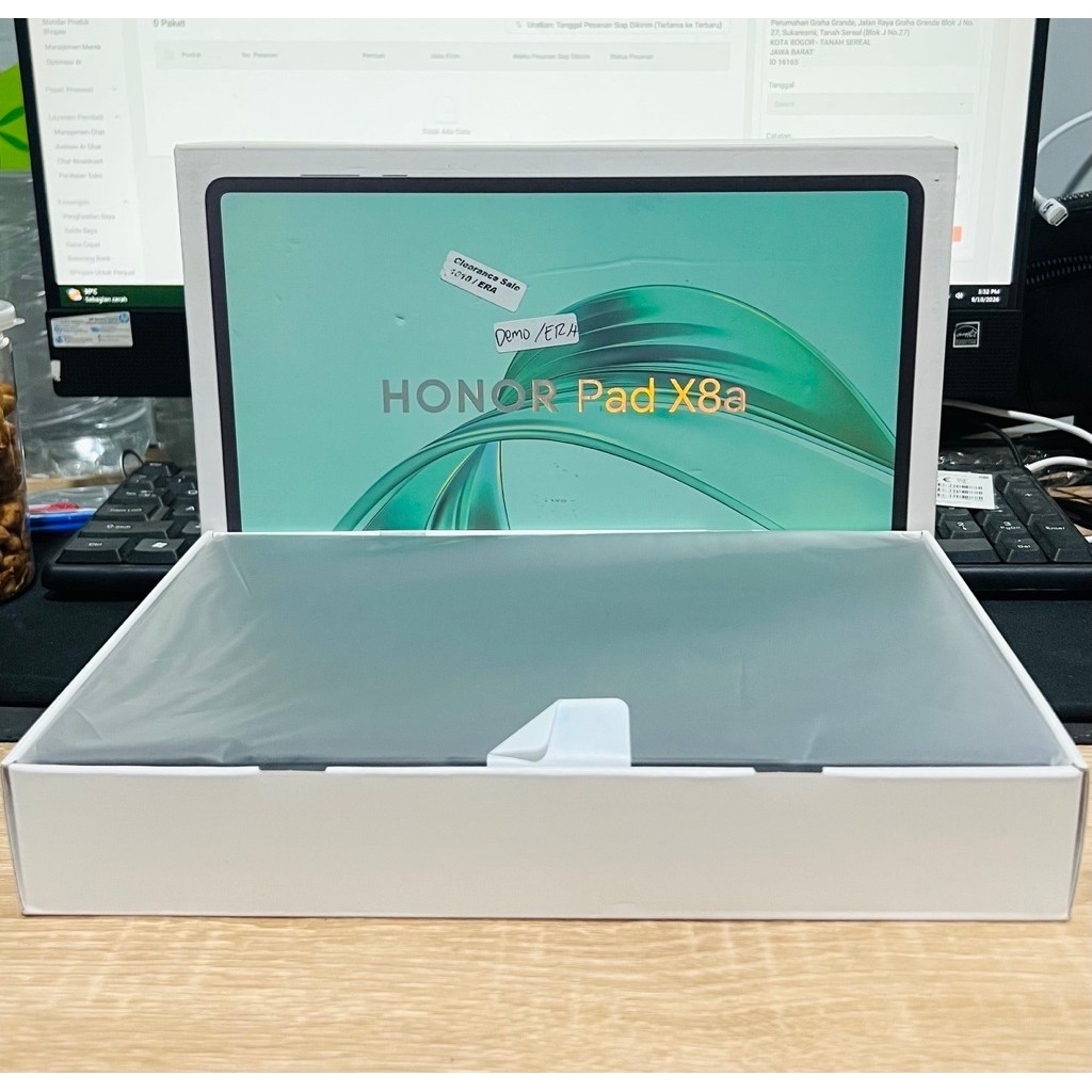 ( Second ) Honor Pad X8a 4/128 wifi sellular garansi resmi