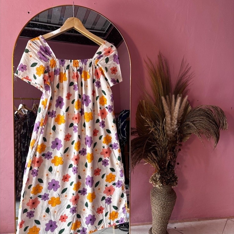 Daster Fuji Tiara Rayon Premium Adem, Nyaman Dipakai Seharian
