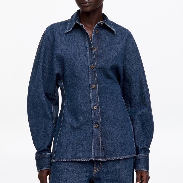 SMP0019 - Arket sculpted denim shirt