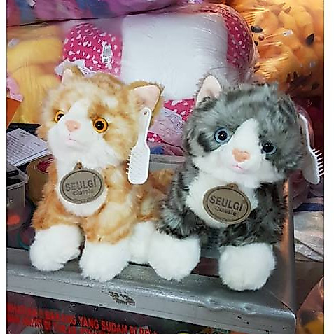 Boneka Kucing Duduk viral meong Cat Dolls Mio Lying seperti asli bulu tidak rontok by seulgi