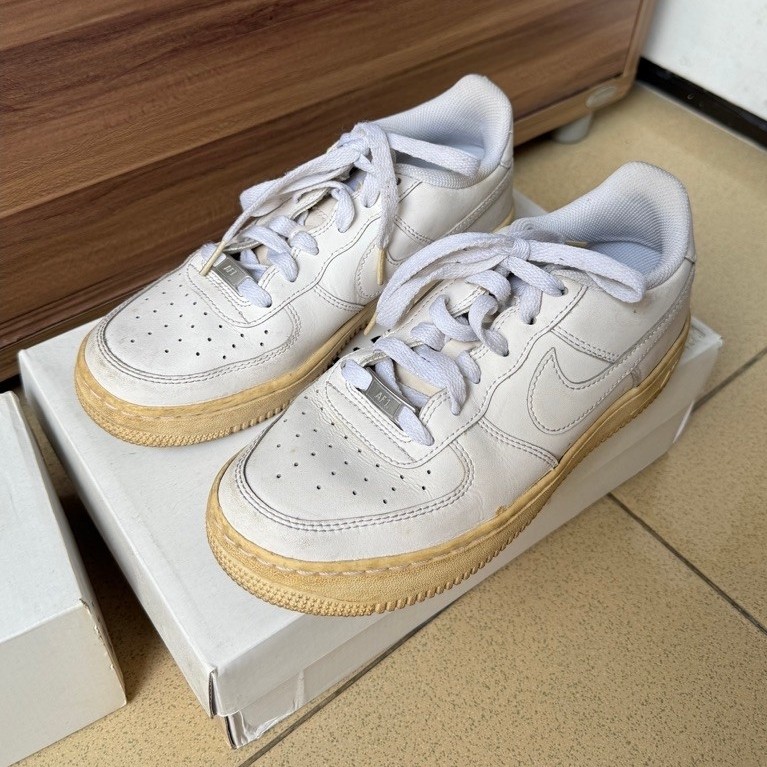 Prelove Preloved Sepatu Wanita Sz 37 Air Force 1 Nike (No Box) Second Bekas