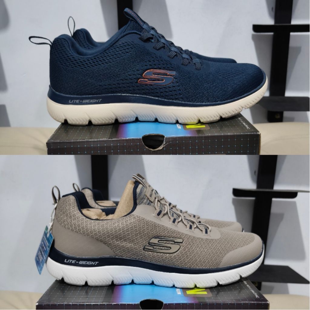 SEPATU PRIA RUNNING SKECHERS SUMMITS memory foam - comfort dan nyaman