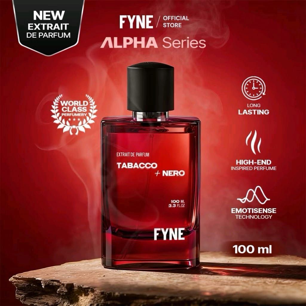 FYNE Tabbaco Nero Extrait de Parfum | Parfum Pria Aroma Tabbaco , Wangi Hangat & Maskulin, Bold Gent
