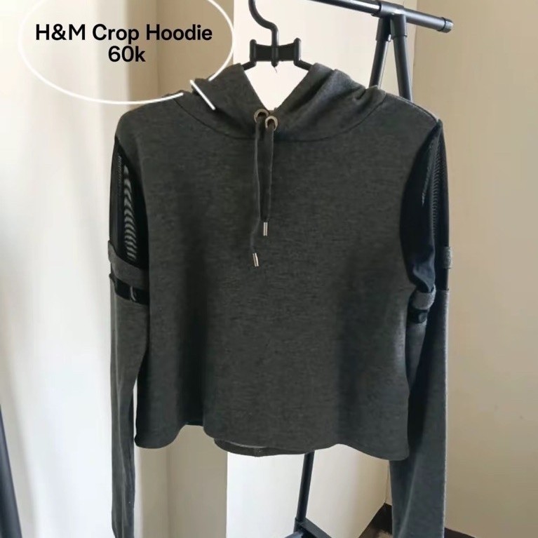H&M CROP HOODIE