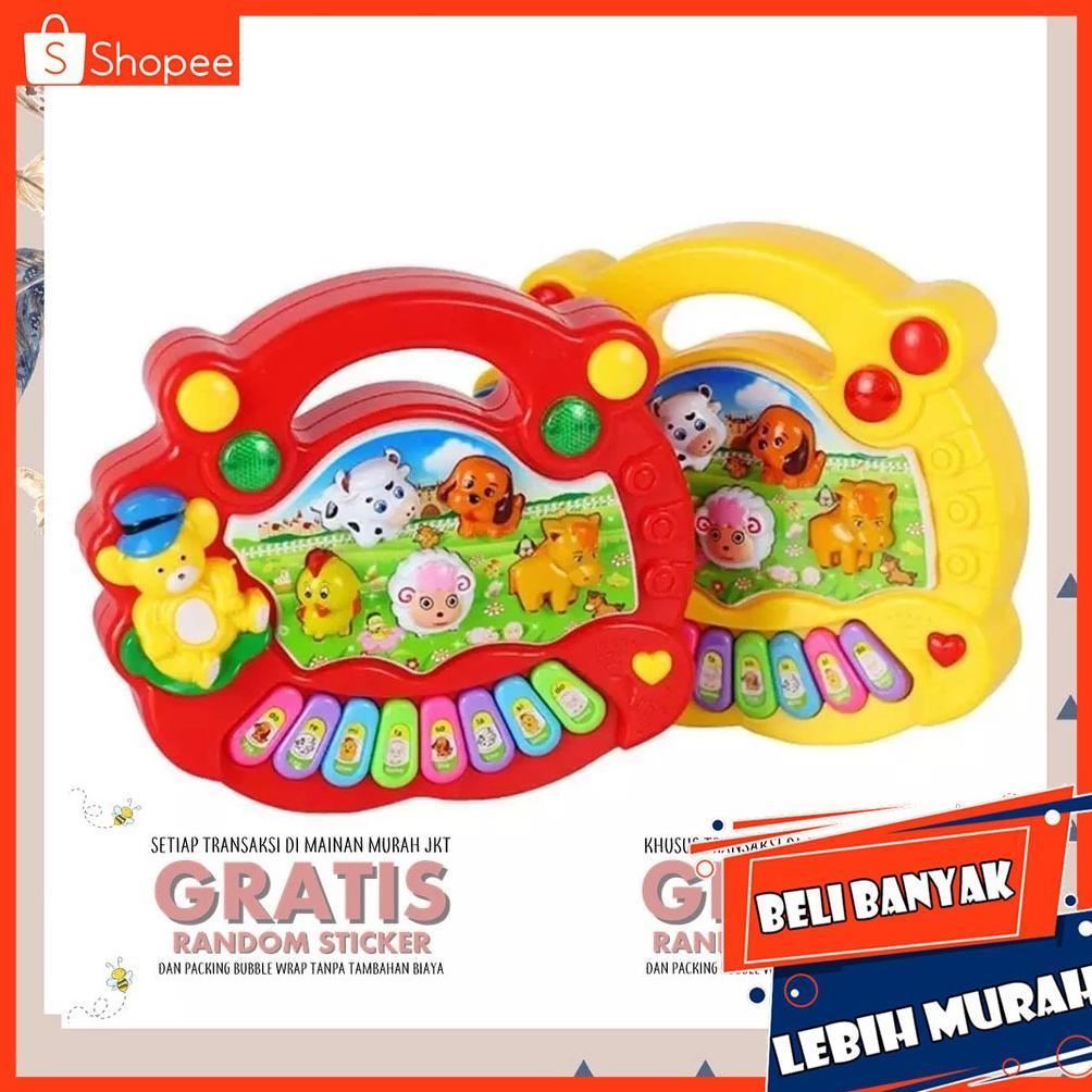 MAINAN ANAK EDUKASI MAINAN PIANO ANAK PIANO ANIMAL PIANO HEWAN