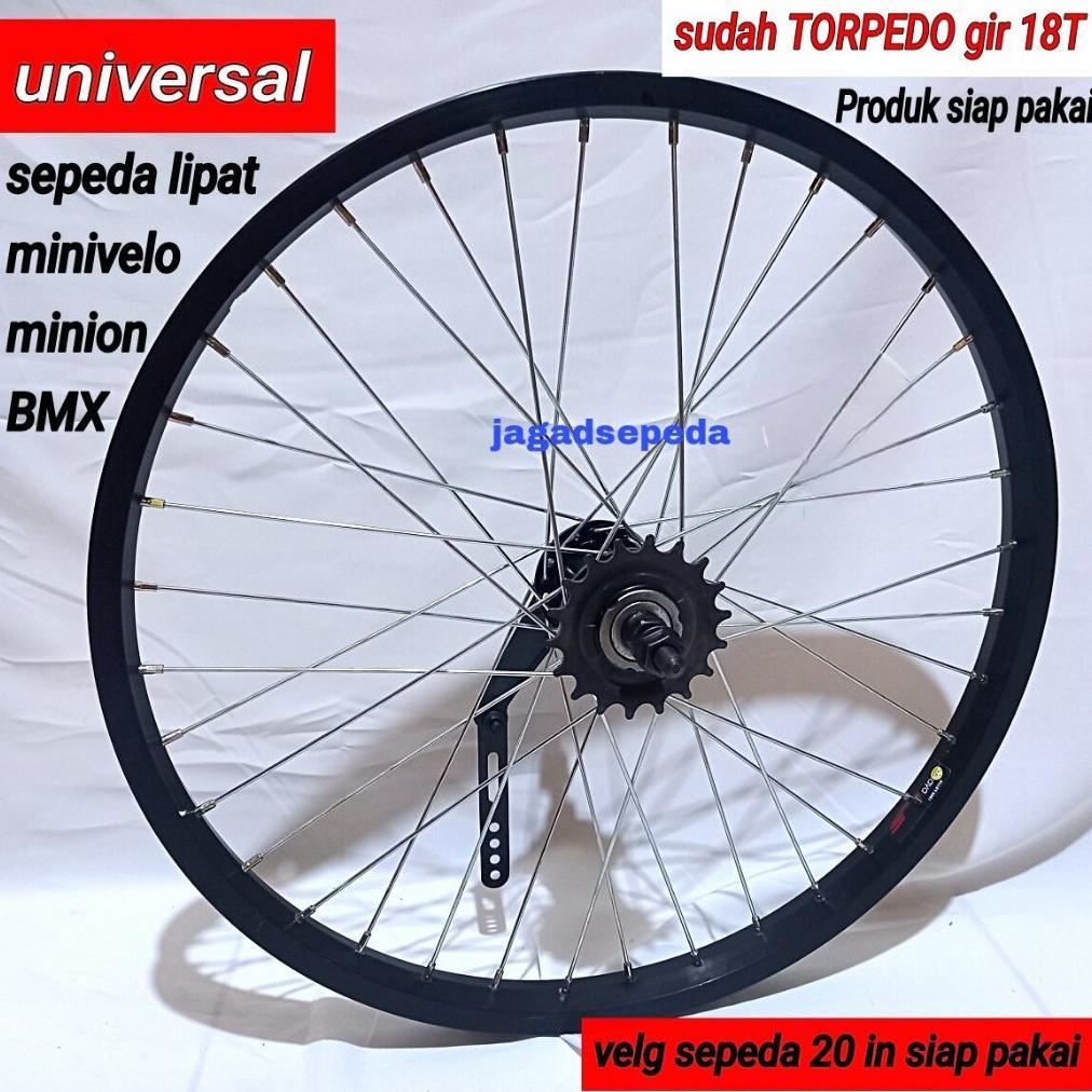 velg 20 in torpedo siap pakai / velg sepeda 20in torpedo siap pakai sudah dirakit dan disetel jari2 